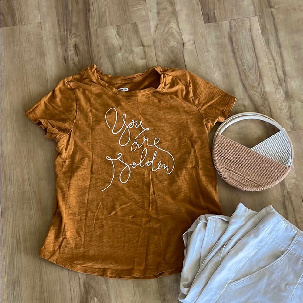 Old Navy Gold Polo Short Sleeve Tee